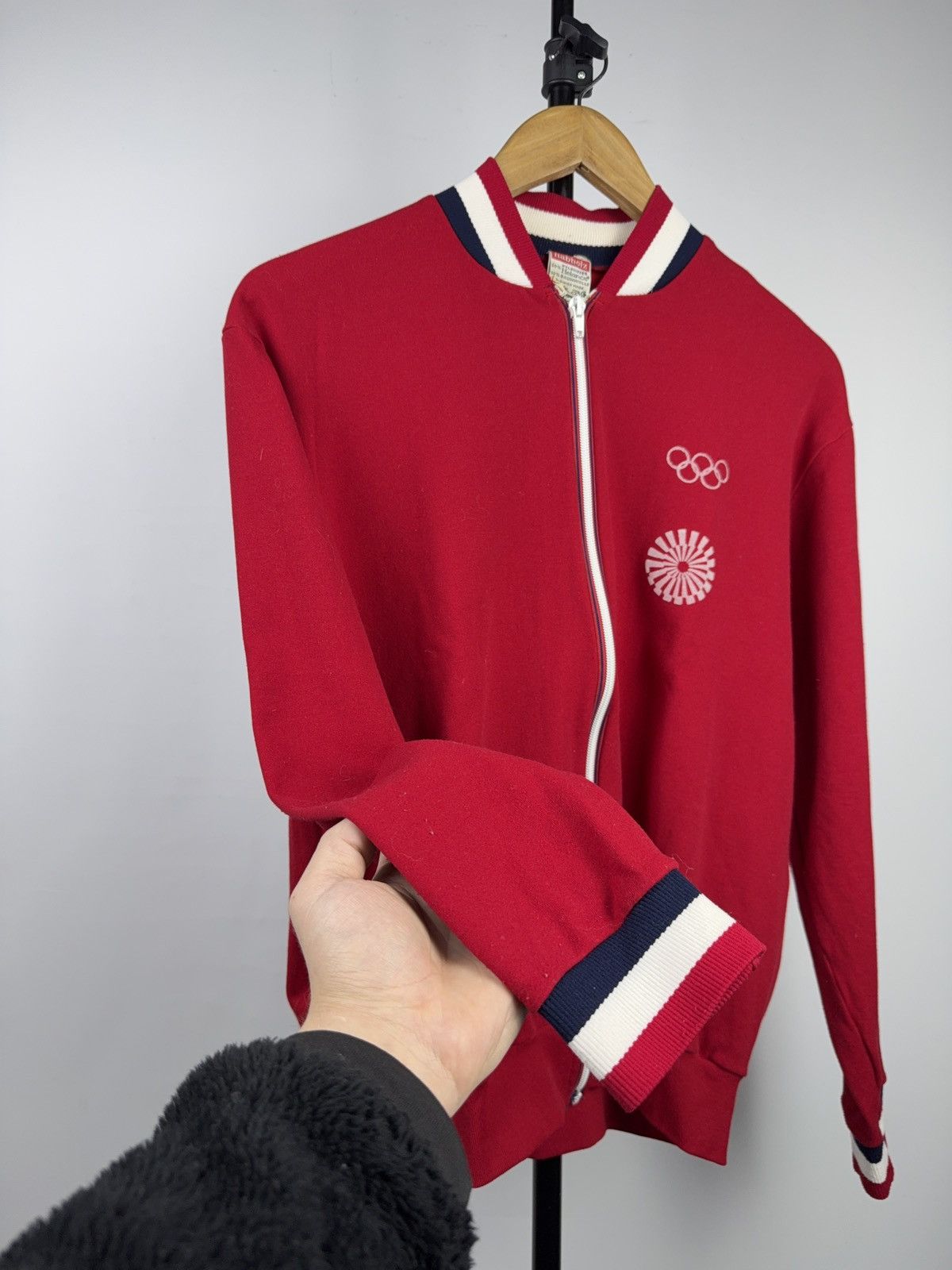 Vintage Vintage 1972 Munich Nabholz Olympic Track Jacket Swiss Made Size US S / EU 44-46 / 1 - 5 Thumbnail