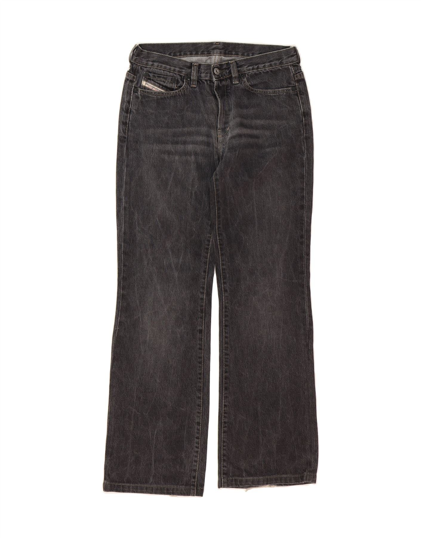 Diesel Womens Bootcut Jeans W28 L31 Black Cotton Size 42" / US 20 - 1 Thumbnail