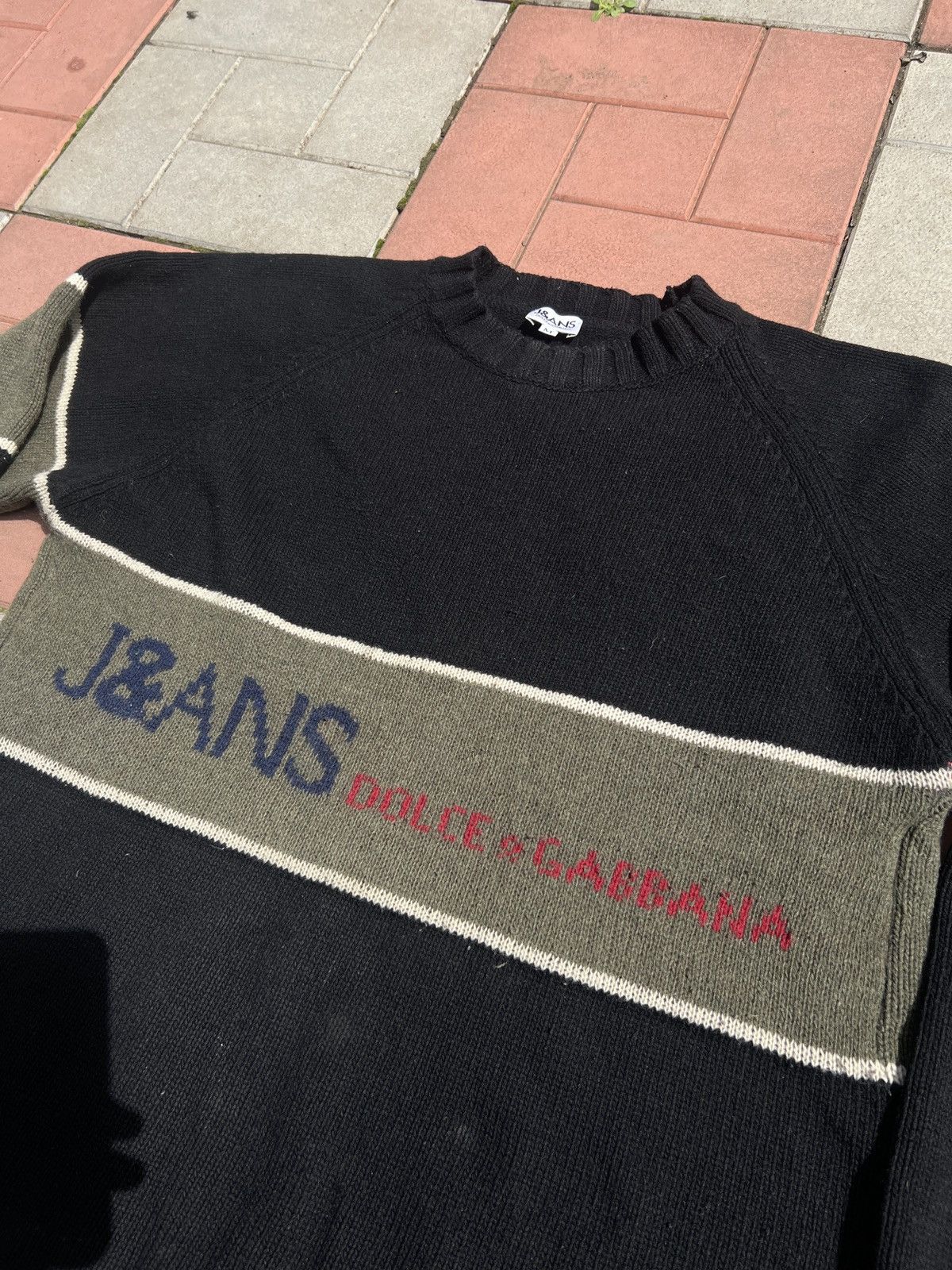Dolce & Gabbana Vintage Garment Dolce&Gabbana Sweater Big Logo Size M Size US M / EU 48-50 / 2 - 2 Thumbnail