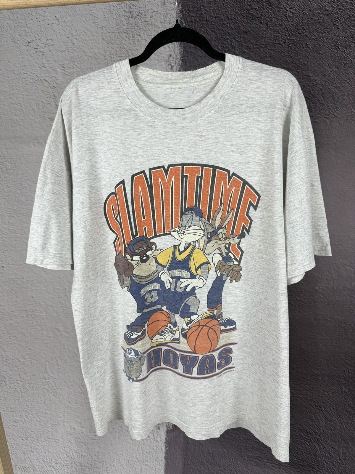 NCAA × Vintage × Warner Bros Vintage 1995 Slamtime Georgetown Hoyas Warner Bros tee shirt Size US L / EU 52-54 / 3 - 2 Thumbnail