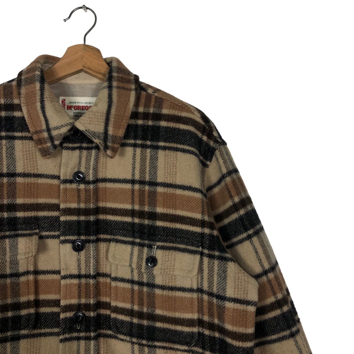 Japanese Brand 🔥90s Vintage Wool Work Jacket Mc Gregor Japan Tartan Design Size US M / EU 48-50 / 2 - 5 Thumbnail