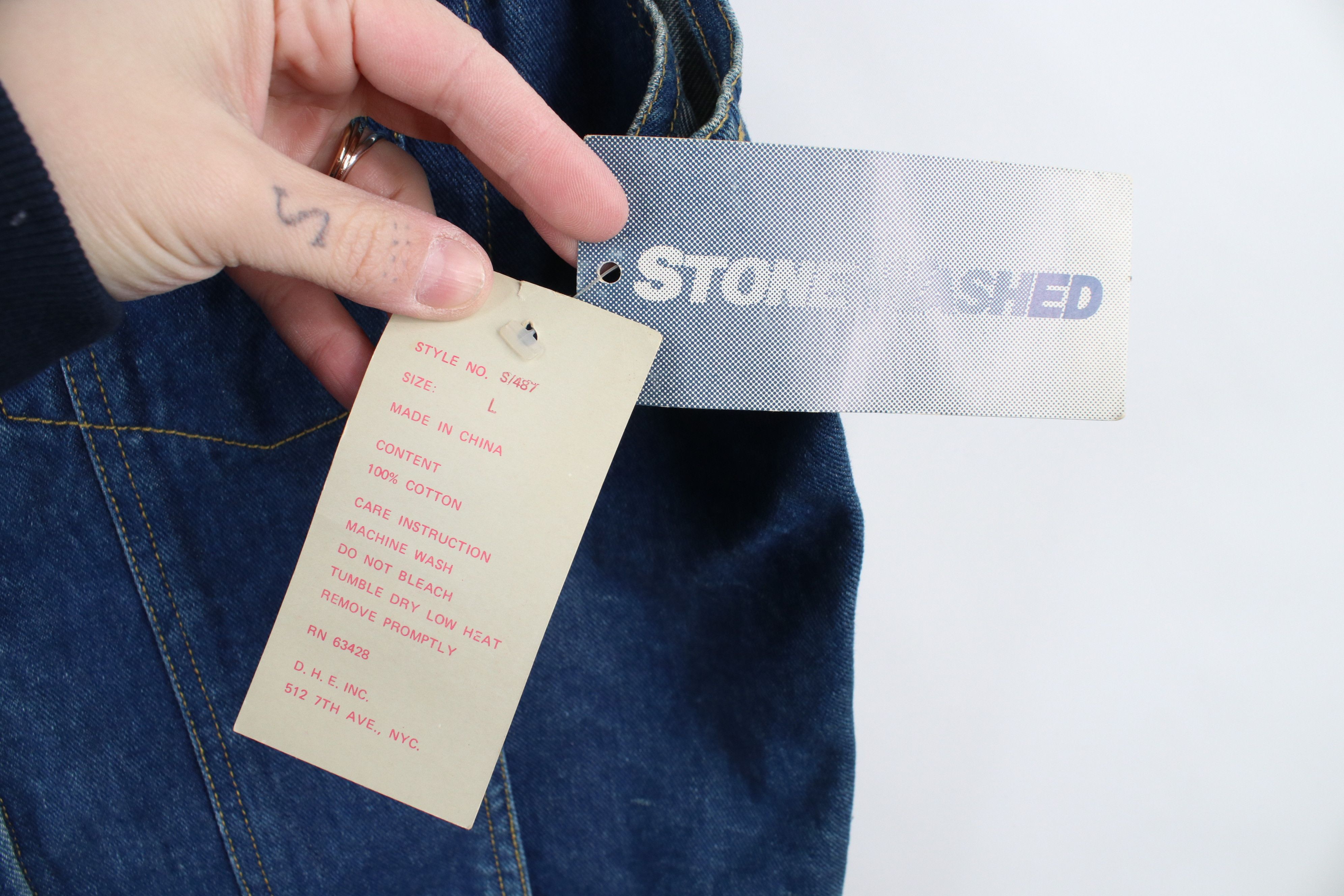 Vintage Deadstock Vintage 90s Streetwear Sleeveless Denim Vest Size L / US 10 / IT 46 - 4 Thumbnail