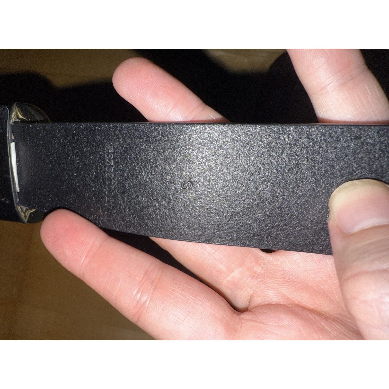 Ralph Lauren Black Leather Gold Slide-Buckle Belt Western S display picture 3