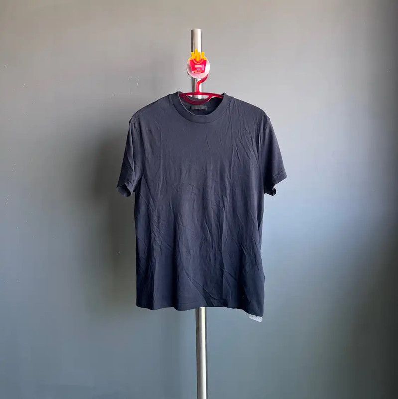 Prada Prada Black Cotton Men's T-Shirt Size US S / EU 44-46 / 1 - 1 Thumbnail