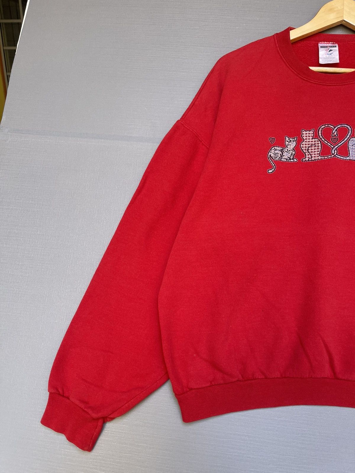 Vintage Vintage Love Cats Sweatshirt Size US XL / EU 56 / 4 - 3 Thumbnail