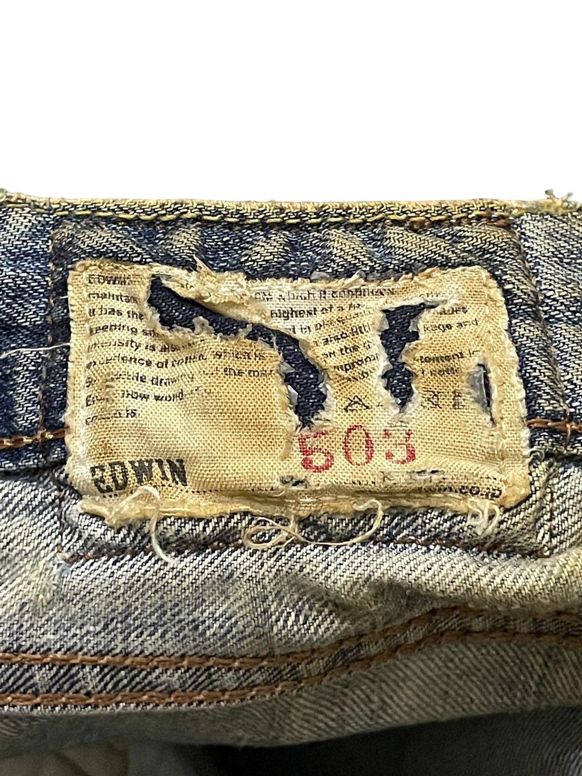Edwin × Hysteric Glamour Edwin 503Z Muddy Wash Rusty Trashed Loose Jeans Size US 31 - 17 Thumbnail
