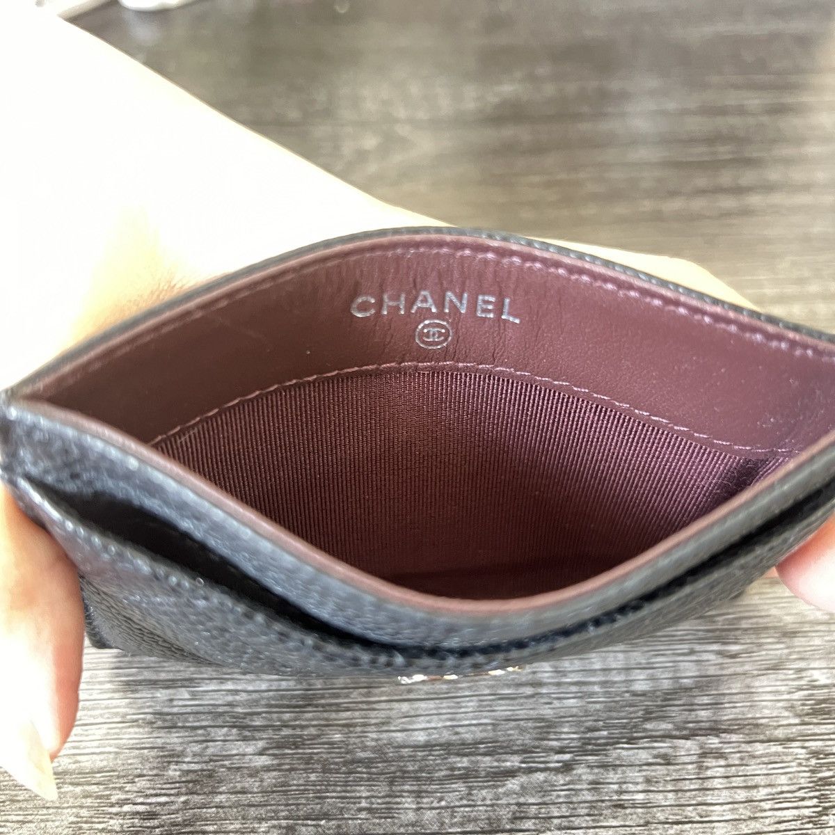 Chanel Authentic Chanel card holder Black Silver Size ONE SIZE - 3 Thumbnail