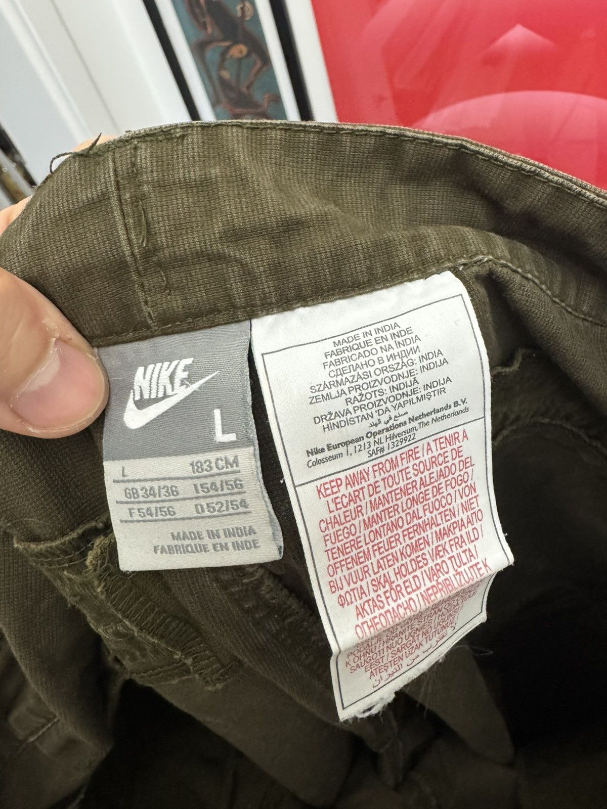 Nike Nike Vintage Y2k Cargo Shorts Washed Olive Travis Hype Size US 34 / EU 50 - 3 Thumbnail