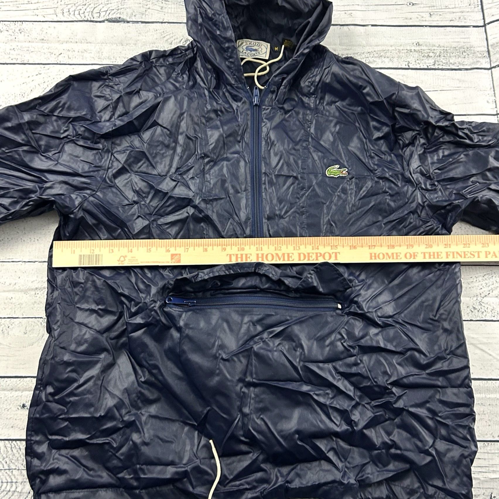 Lacoste VINTAGE Izod Lacoste Pullover Hooded Anorak Windbreaker Jacket Men M Blue Size US M / EU 48-50 / 2 - 5 Thumbnail