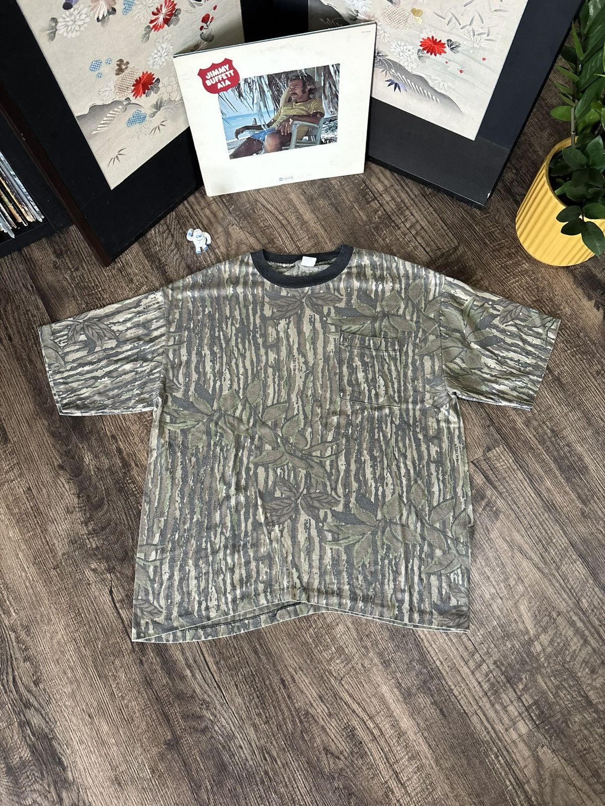 Vintage 90s Camo Vintage Single Stitch Pocket Tee Medium Size US M / EU 48-50 / 2 - 1 Thumbnail