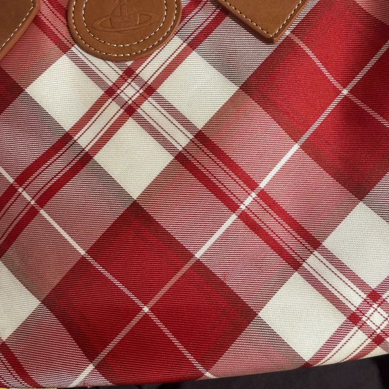 Vivienne Westwood vivienne westwood size os Red and white checkered tote bag Size ONE SIZE - 4 Thumbnail