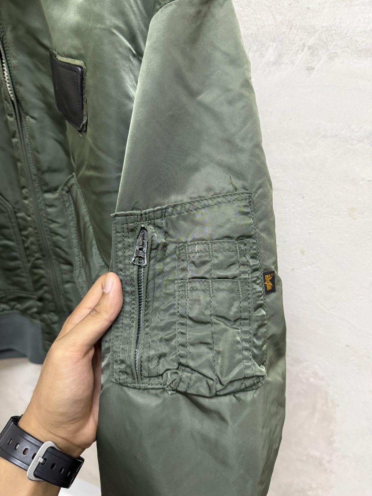 Alpha Industries Vintage 90s Alpha Industries CWU-45/P Bomber Jacket Size US XL / EU 56 / 4 - 6 Thumbnail