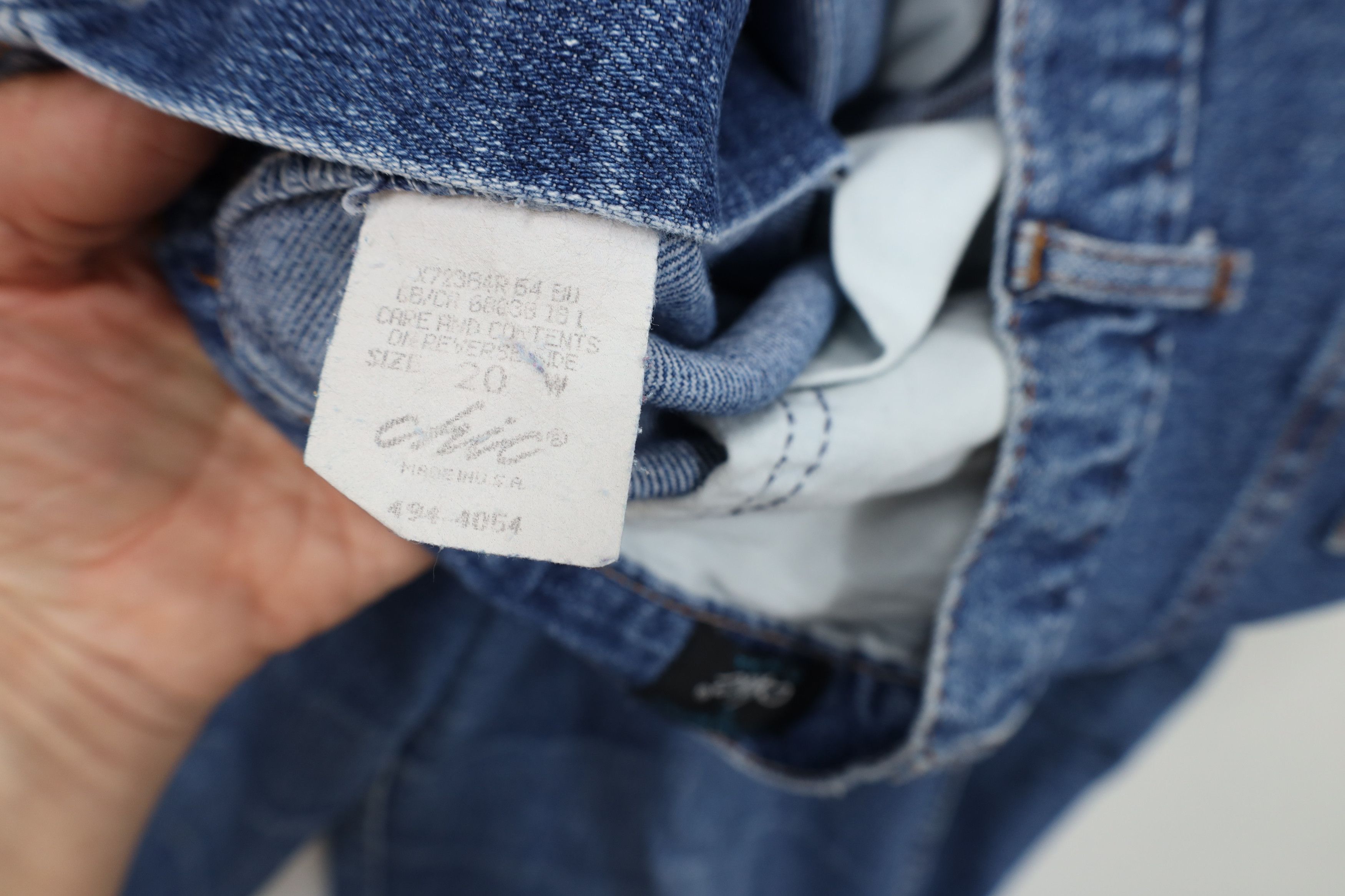 Vintage Vintage 90s Streetwear Tapered Leg Denim Jeans Blue USA Size 42" / US 20 - 9 Thumbnail