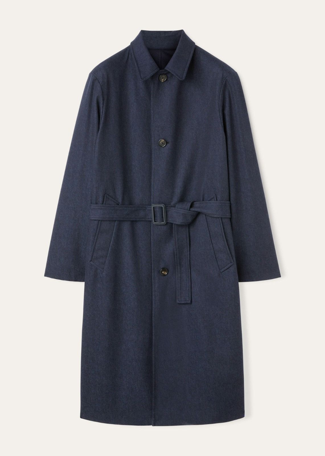 o1srvl11e0325 FAN6727 Single-Breasted Trench Coat