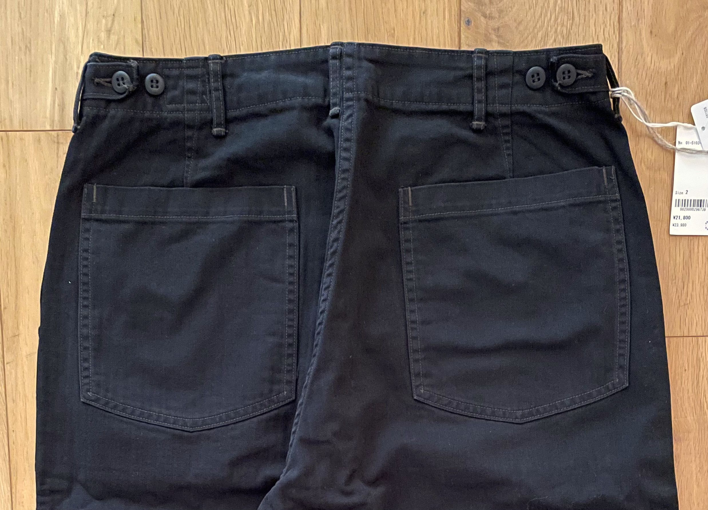 Orslow orSlow US Army Summer Fatigue Pants Black Size 2 Size US 32 / EU 48 - 5 Thumbnail