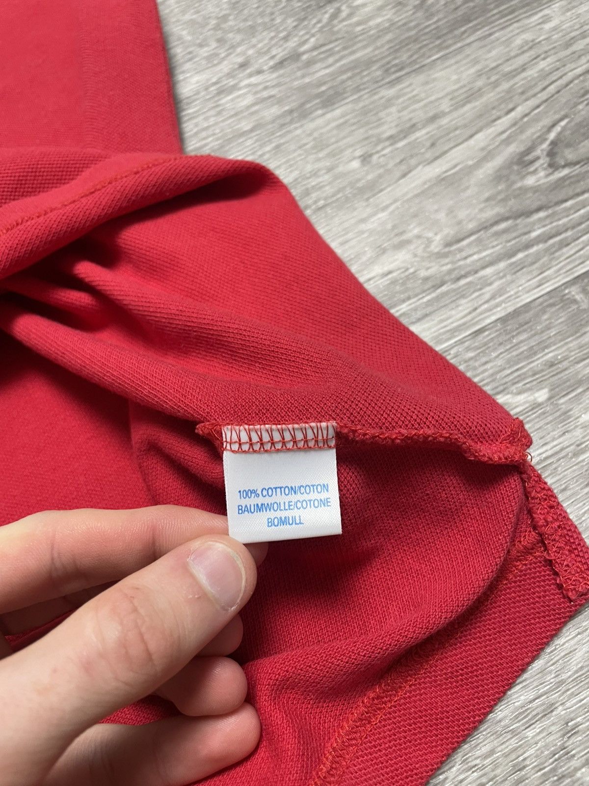 Burberry Vintage Burberrys Red Polo Shirt 90s Size US L / EU 52-54 / 3 - 7 Thumbnail