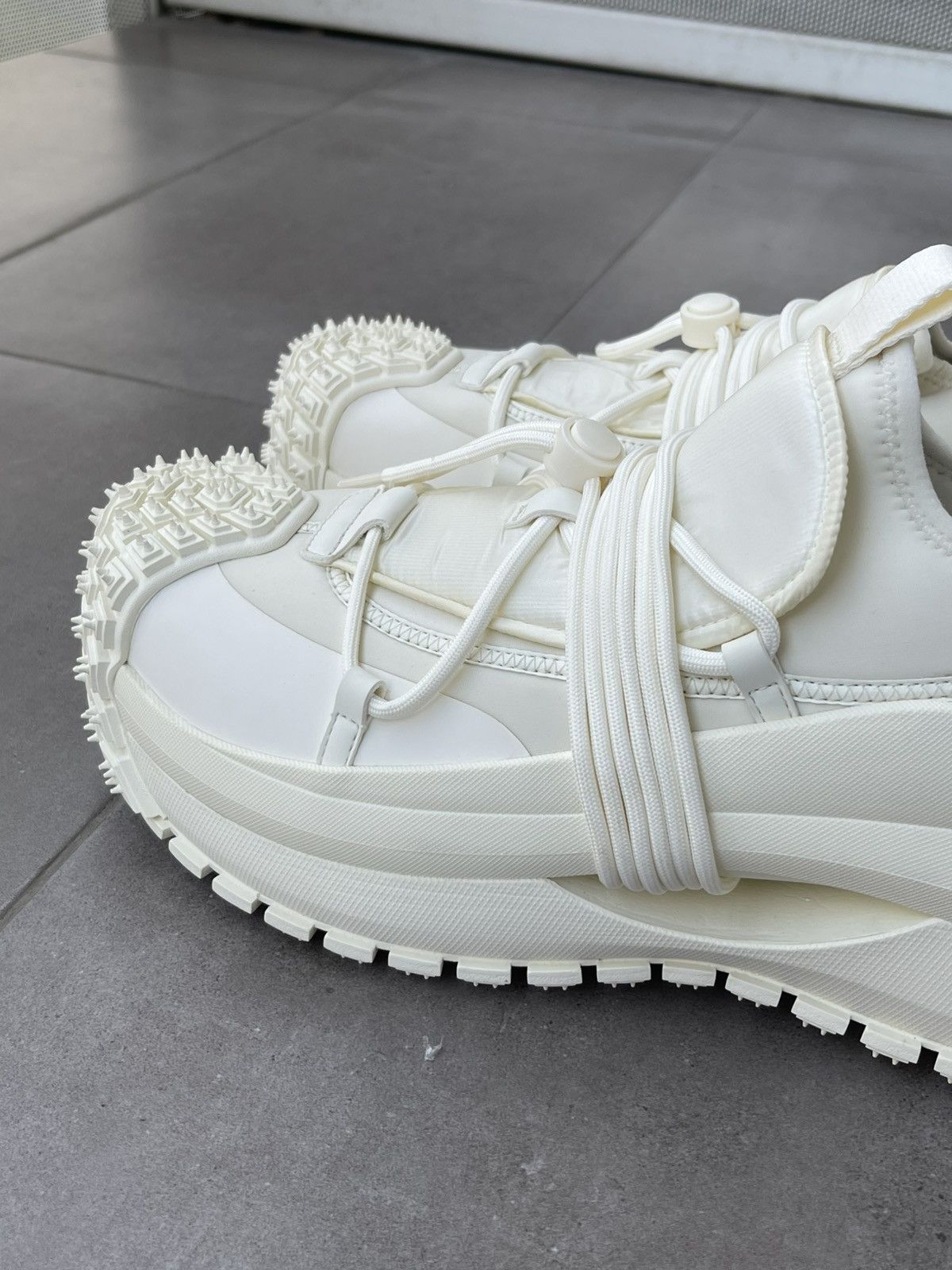 Emporio Armani !DS! SS24 Emporio Armani Milk Nylon Sneakers Size US 13 / EU 46 - 11 Thumbnail