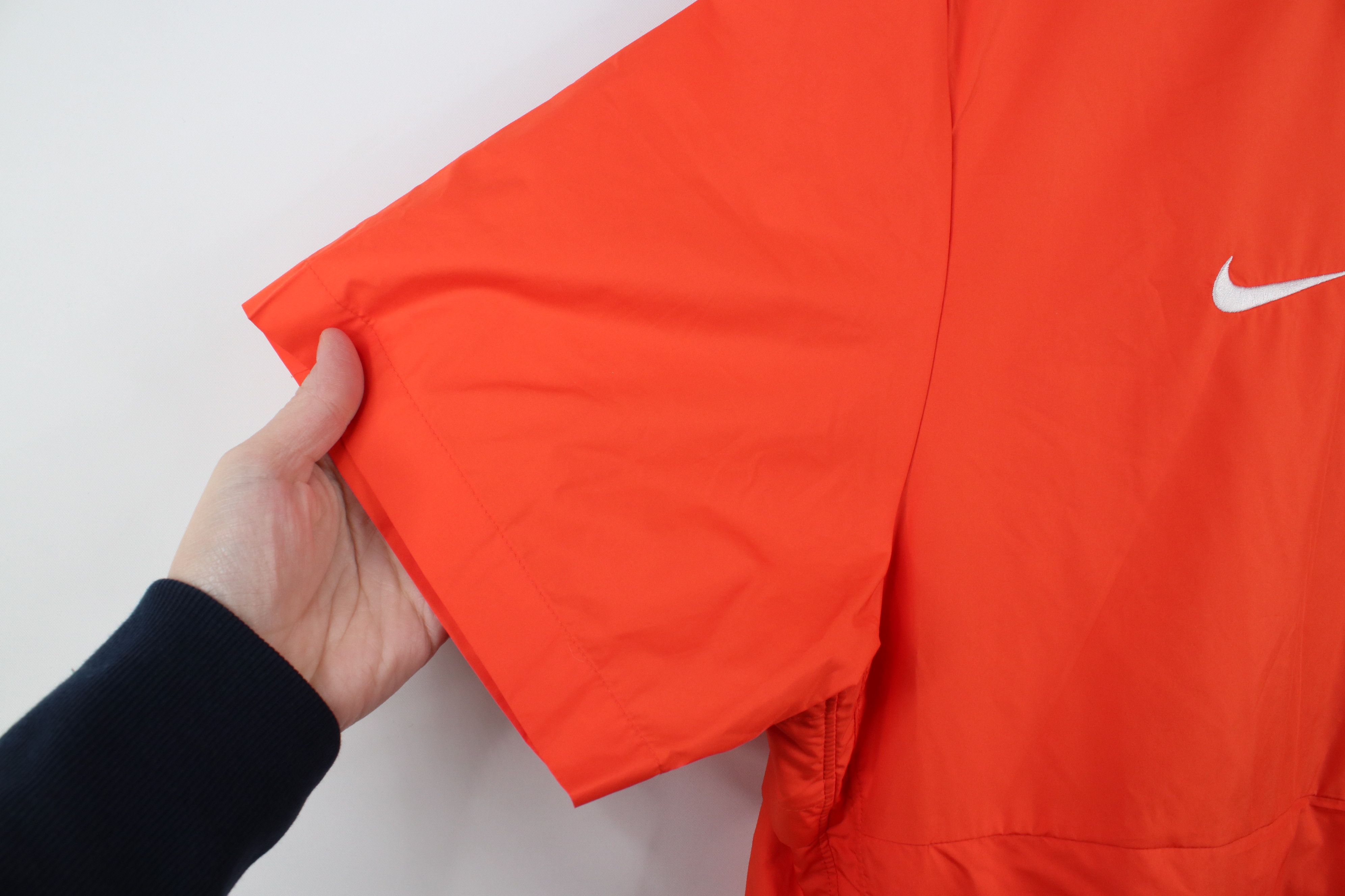 Nike × Vintage Nike University Football Short Sleeve Half Zip Jacket Orange Size US M / EU 48-50 / 2 - 6 Thumbnail