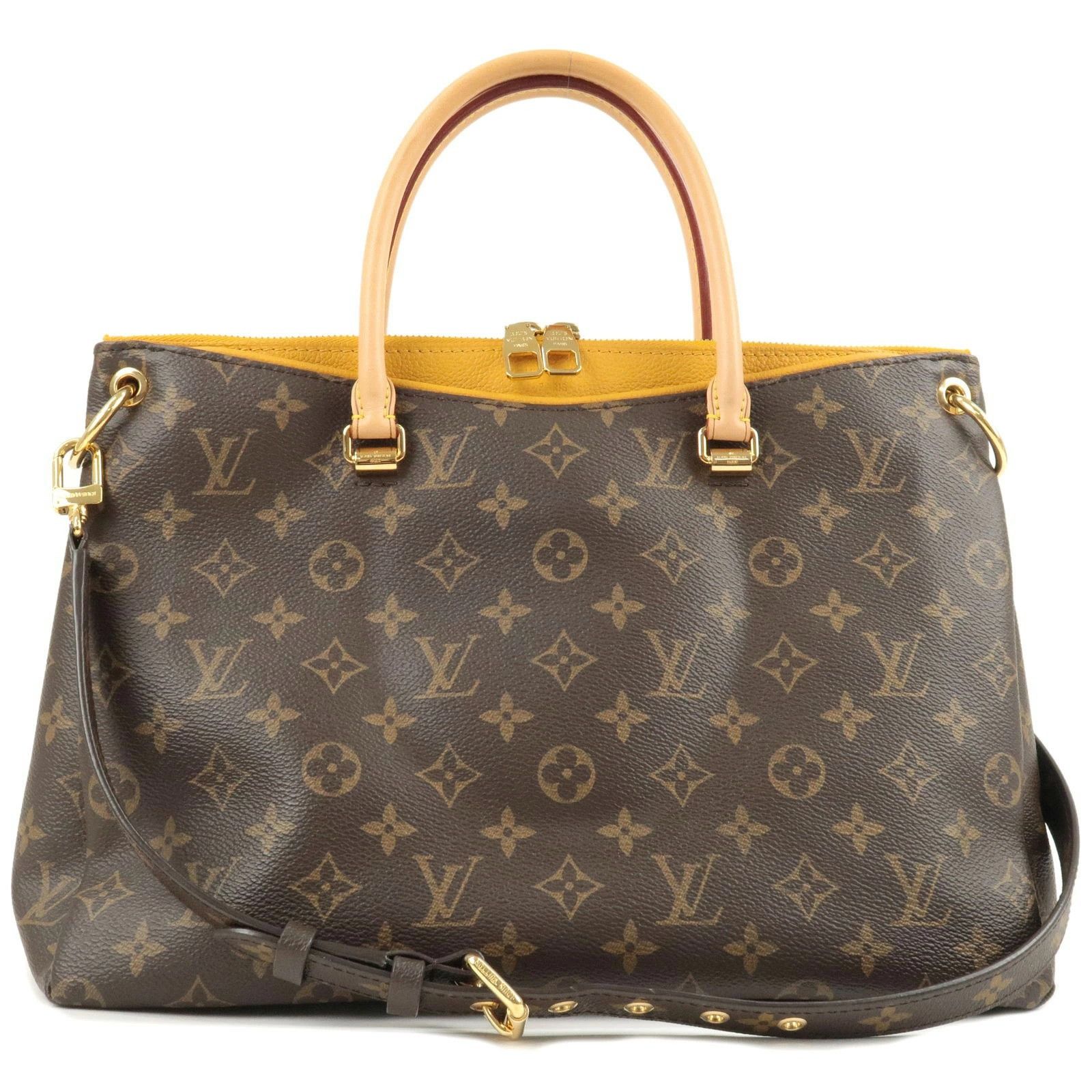 Louis Vuitton Monogram Canvas Leather Pallas MM Shoulder Bag