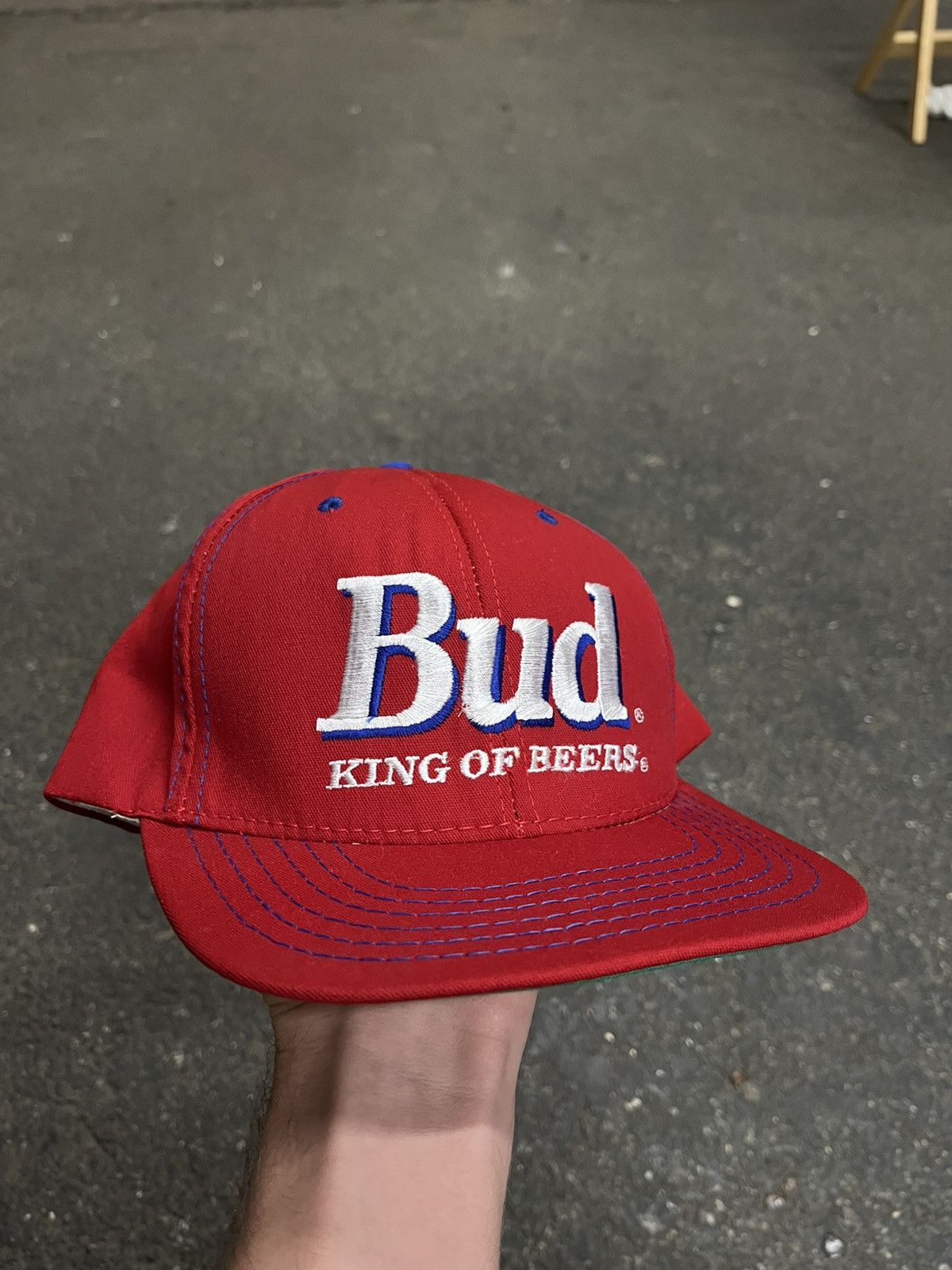Vintage Vintage Budweiser beer SnapBack hat 90s streetwear hype Size ONE SIZE - 2 Thumbnail