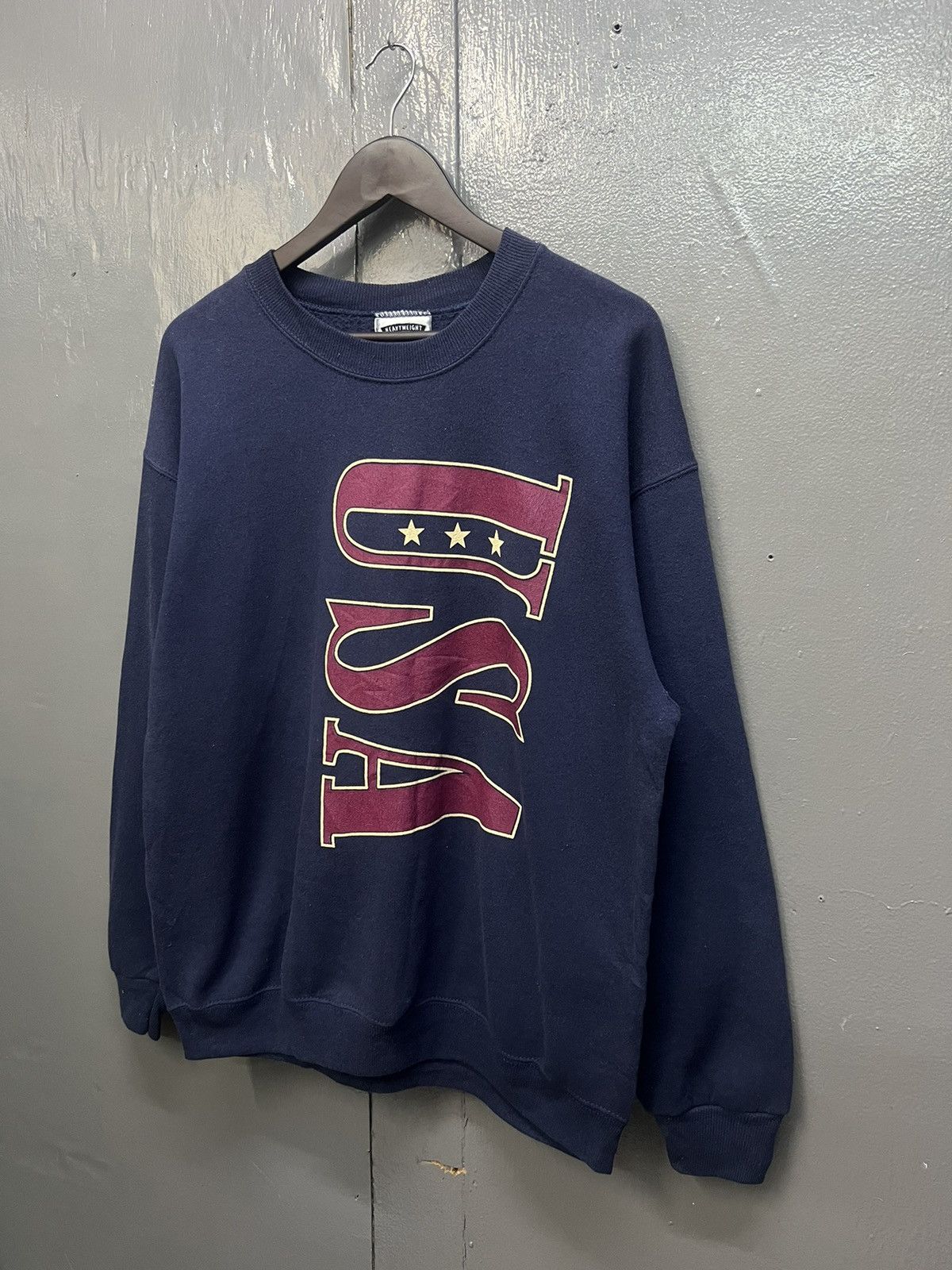 Lee × Vintage Vintage USA Three Star Sweatshirt Size US L / EU 52-54 / 3 - 3 Thumbnail