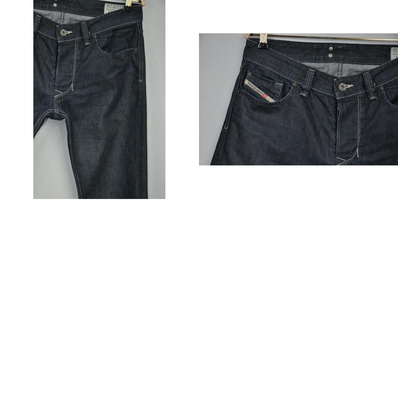 Diesel DIESEL LARKEE 0088Z REGULAR STRAIGHT Jeans Men W31/L30 Black 100% Cotton Made in Italy Size US 31 - 8 Thumbnail