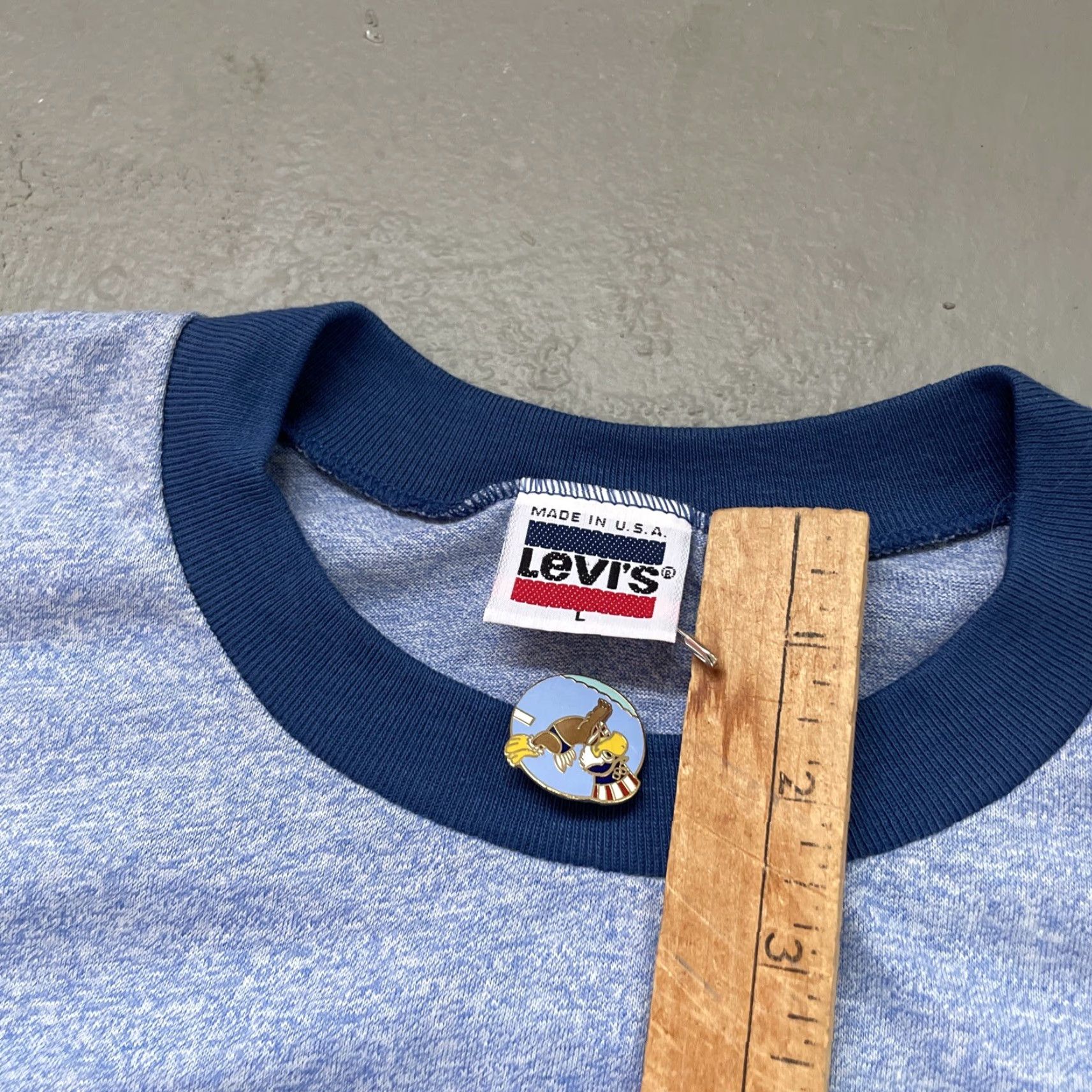 Vintage VINTAGE Levis LA Olympics T-Shirt Ringer Made In USA NOS NWT with PIN L Mens Size US L / EU 52-54 / 3 - 4 Thumbnail
