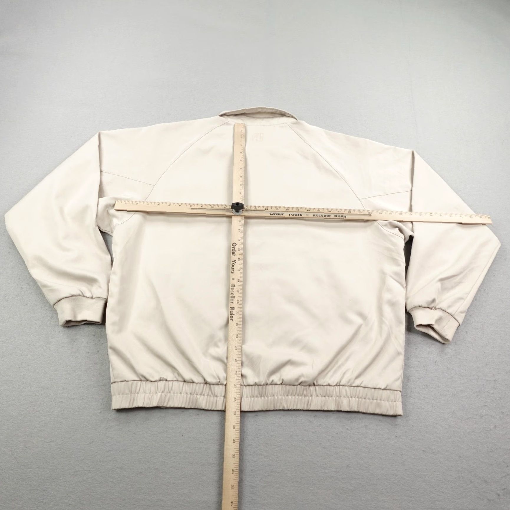 Footjoy VINTAGE FootJoy Jacket Mens XL Beige Golf Windbreaker Full Zip Bomber Coat Size US XL / EU 56 / 4 - 4 Thumbnail