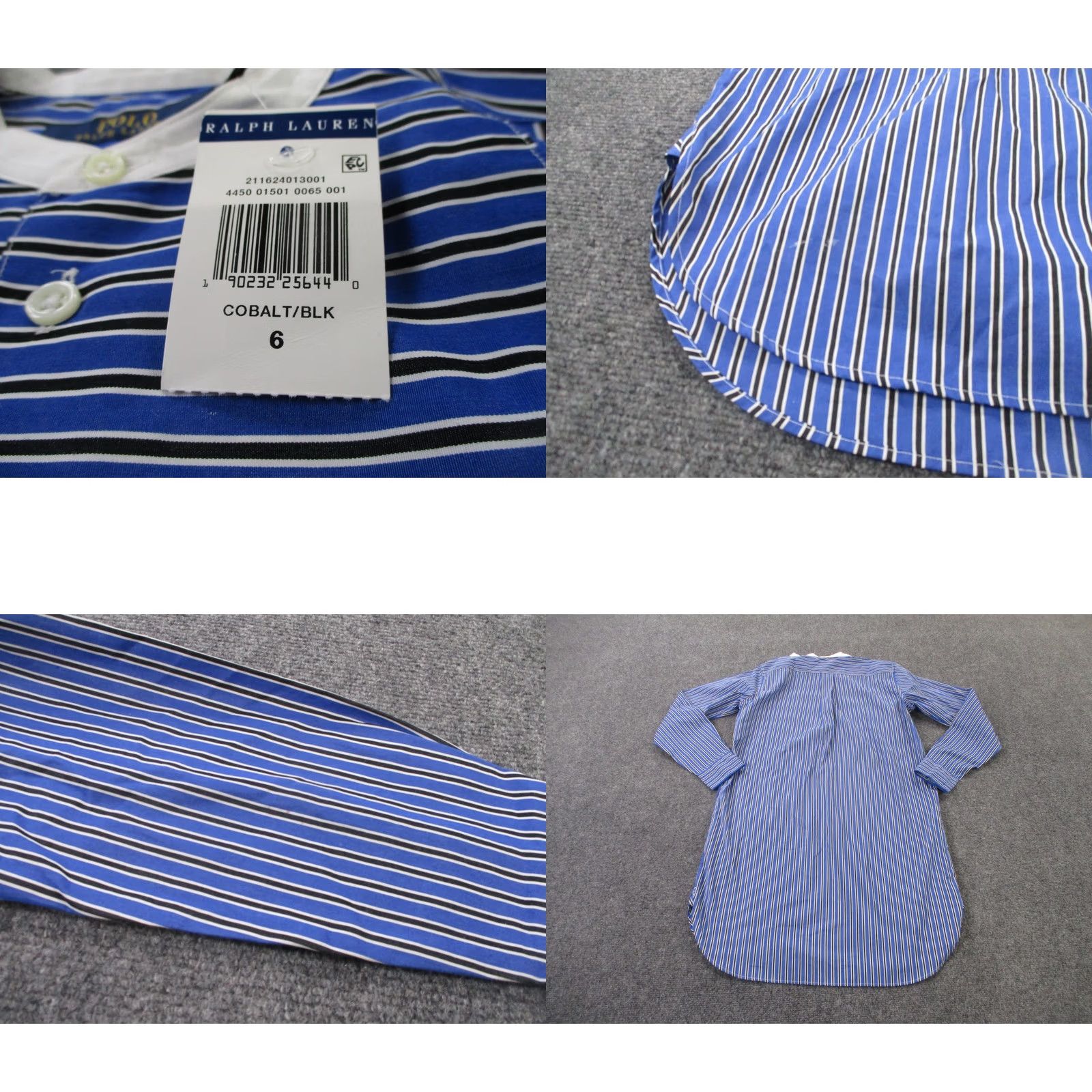 Ralph Lauren Polo Ralph Lauren Shirt Dress Womens 6 Striped Knit Cotton Multicolor Casual Fall Winter Size M / US 6-8 / IT 42-44 - 8 Thumbnail