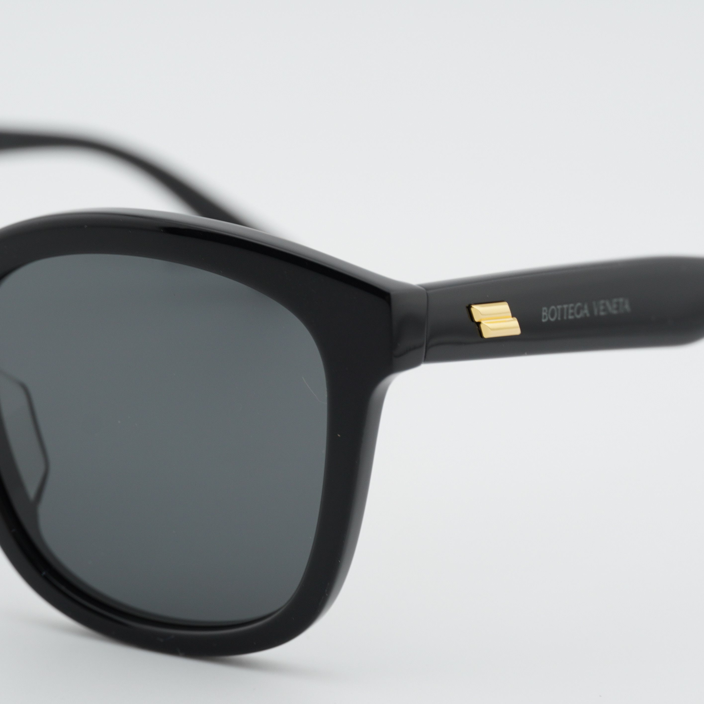 Bottega Veneta Bottega Veneta BV1080SK 001 Unisex Sunglasses Black Square Size ONE SIZE - 3 Thumbnail