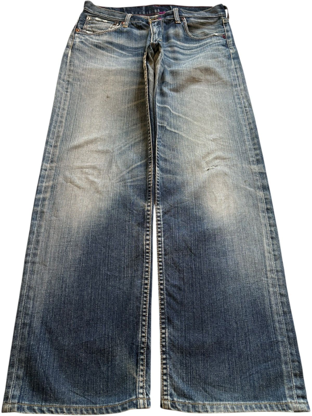 Levi's Vintage 90s Levis 503 Mud Wash Distressed Loose Baggy Jeans Size US 32 / EU 48 - 1 Thumbnail