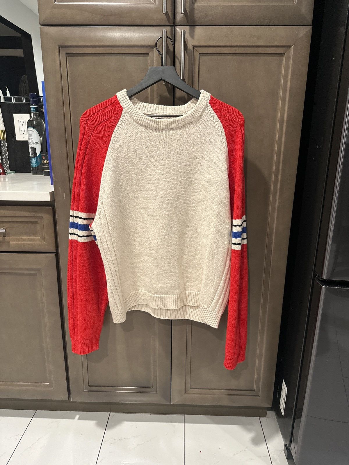 Stussy Stussy Stripe Raglan Crew Size US L / EU 52-54 / 3 - 1 Thumbnail