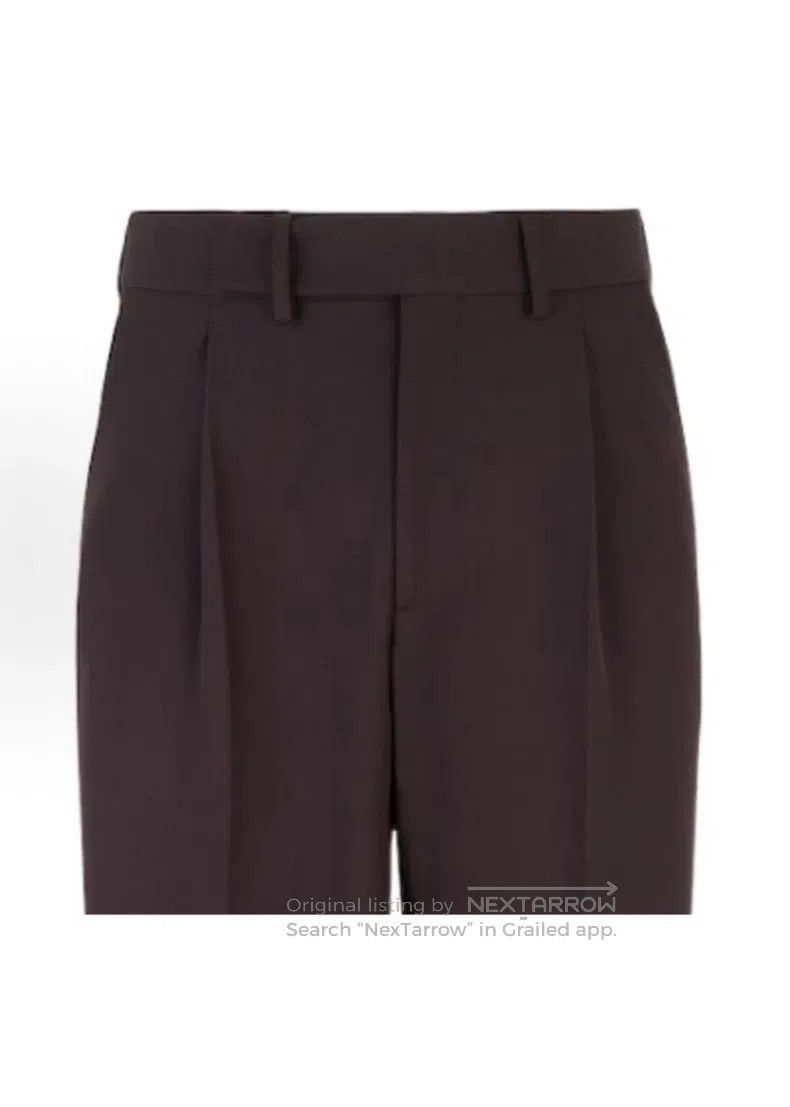 Fendi Fendi Men's Business Casual Long Pants, Dark Brown, with a Size US 32 / EU 48 - 7 Thumbnail