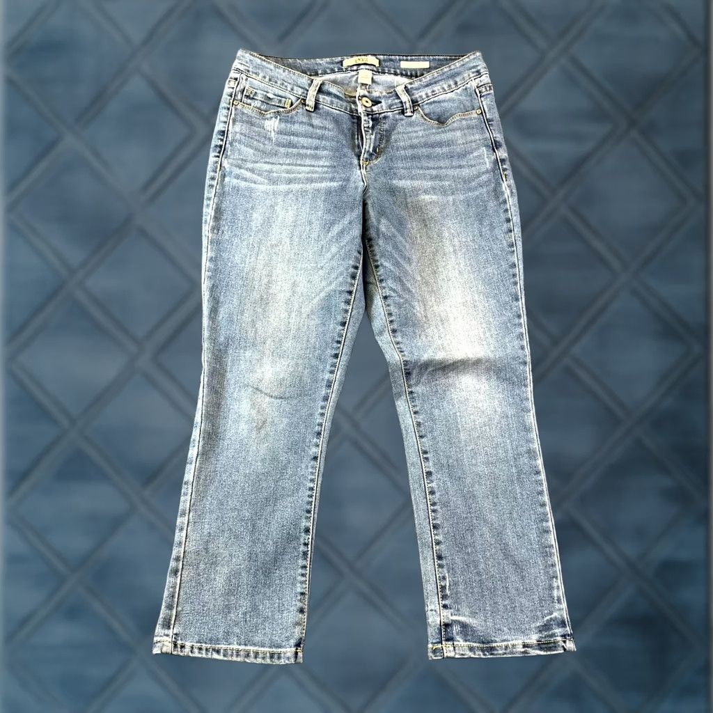 Vintage Vintage America Blues Boho Cropped Jeans Women 4 Blue Denim Stretch Size 27" / US 4 / IT 40 - 1 Thumbnail