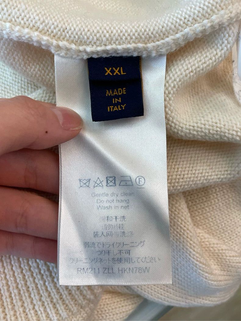 Louis Vuitton Louis Vuitton Off-white clock pattern cardigan sweater Size US XXL / EU 58 / 5 - 5 Thumbnail