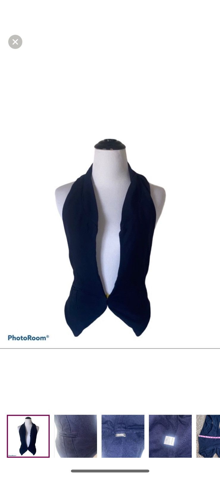 MONROW Monrow revolve XS navy blue vest Size XS / US 0-2 / IT 36-38 - 1 Thumbnail