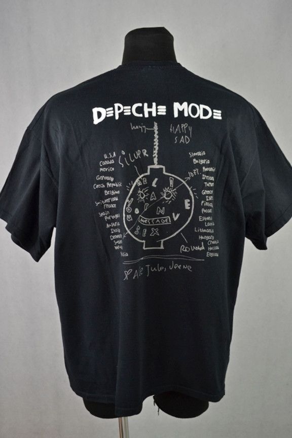 Band Tees Vintage Depeche Mode Touring The Angel 2005/2006 Tee t-shirt Size US XL / EU 56 / 4 - 2 Thumbnail