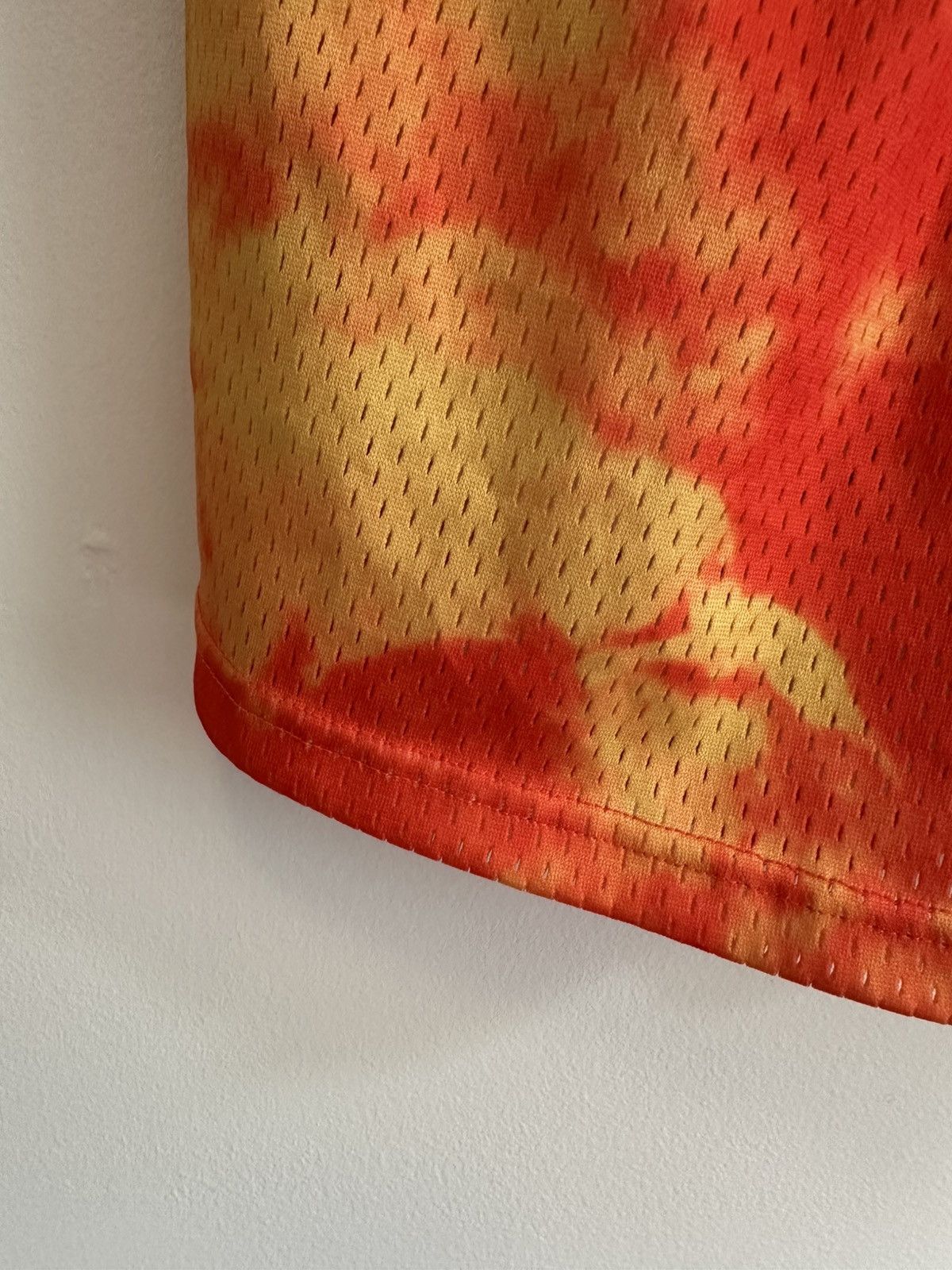 Other Inaka Power Mesh Shorts - Tie-Dye Fire Red/Orange (Size S) Size 27" / US 4 / IT 40 - 4 Thumbnail