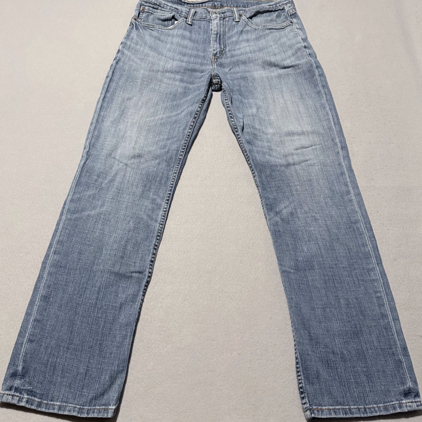 Levi's Levi's 514 Jeans Men Blue Denim Mid Rise Classic Pockets - 34X32 Size US 34 / EU 50 - 2 Thumbnail