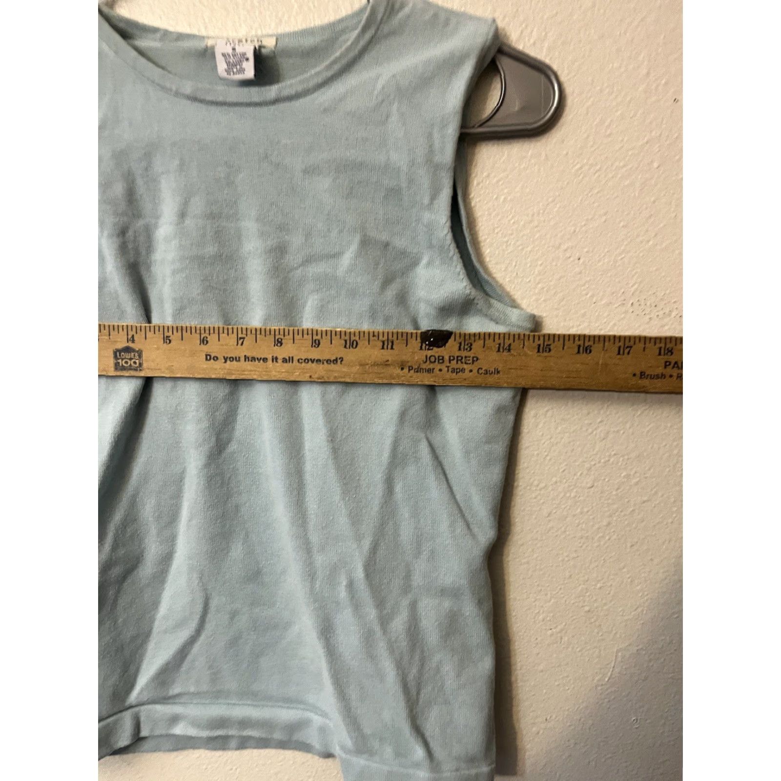 Gap Gap Tank Women Top Size Small Blue Solid Sleeveless Crew Neck Blouse Casual Size S / US 4 / IT 40 - 4 Thumbnail