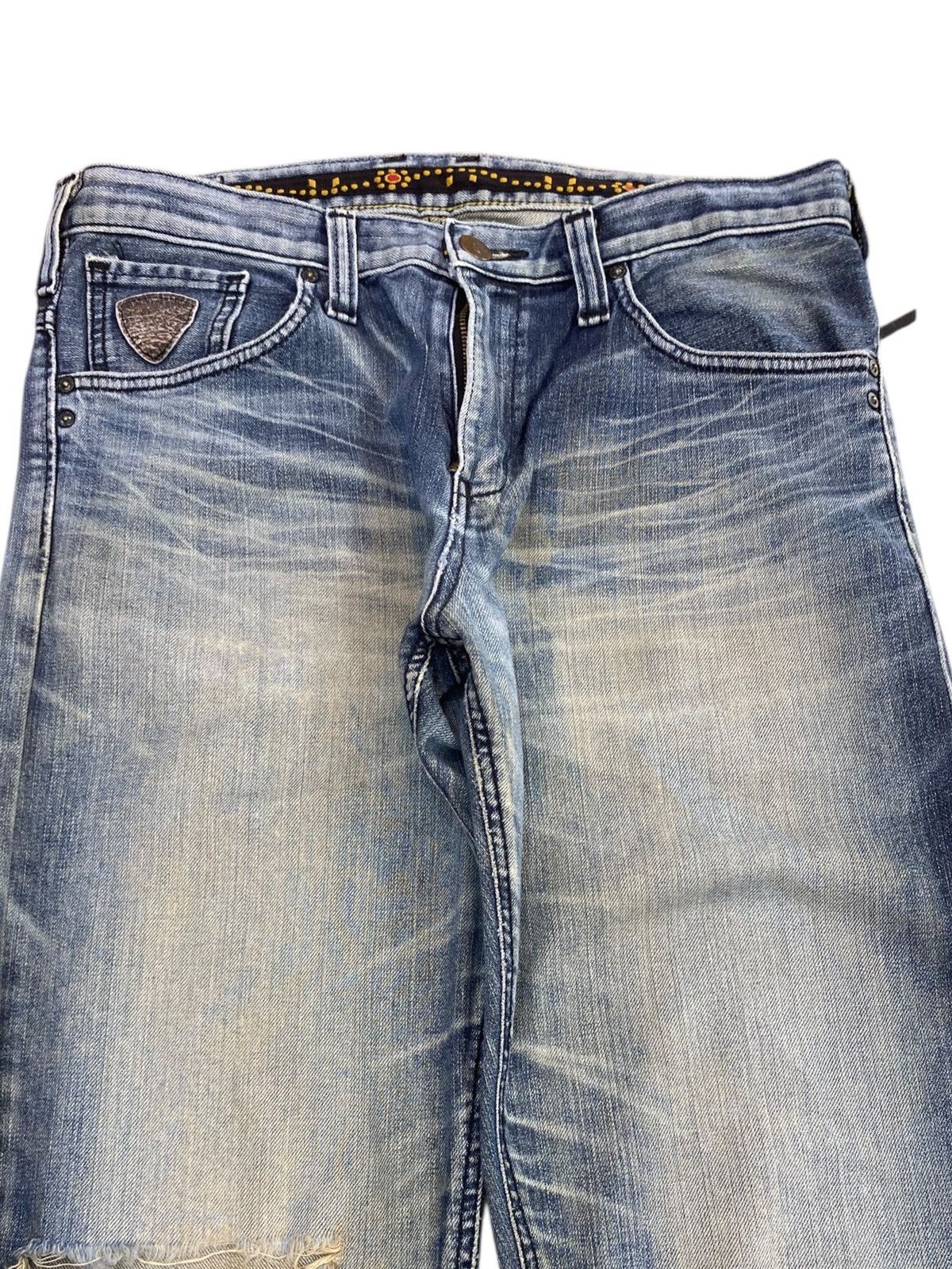 Edwin Vintage Edwin Rusty Mud Wash Style Ripped Jeans Size US 32 / EU 48 - 2 Thumbnail