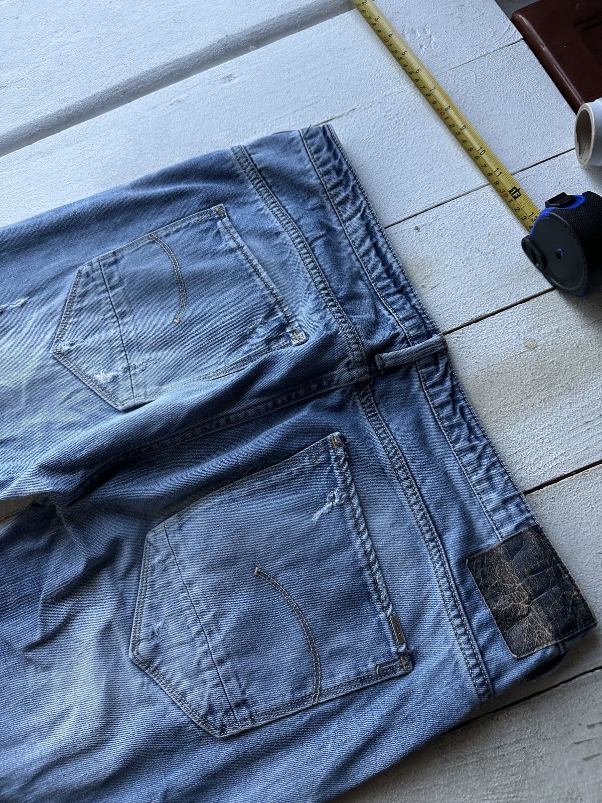 G-Star VNTG🚨96 G STAR RAW Jeans AVANT GARDE Washed Denim y2k 3301 Size 36" / US 14 / IT 50 - 10 Thumbnail