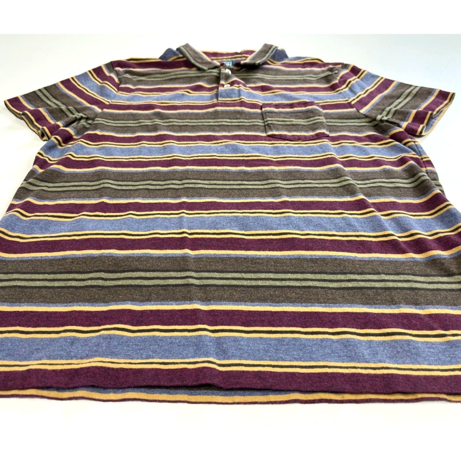 Polo Ralph Lauren Polo Ralph Lauren Polo Shirt Striped Multicolor Soft Sz L Mens Polo Shirt Size US L / EU 52-54 / 3 - 4 Thumbnail