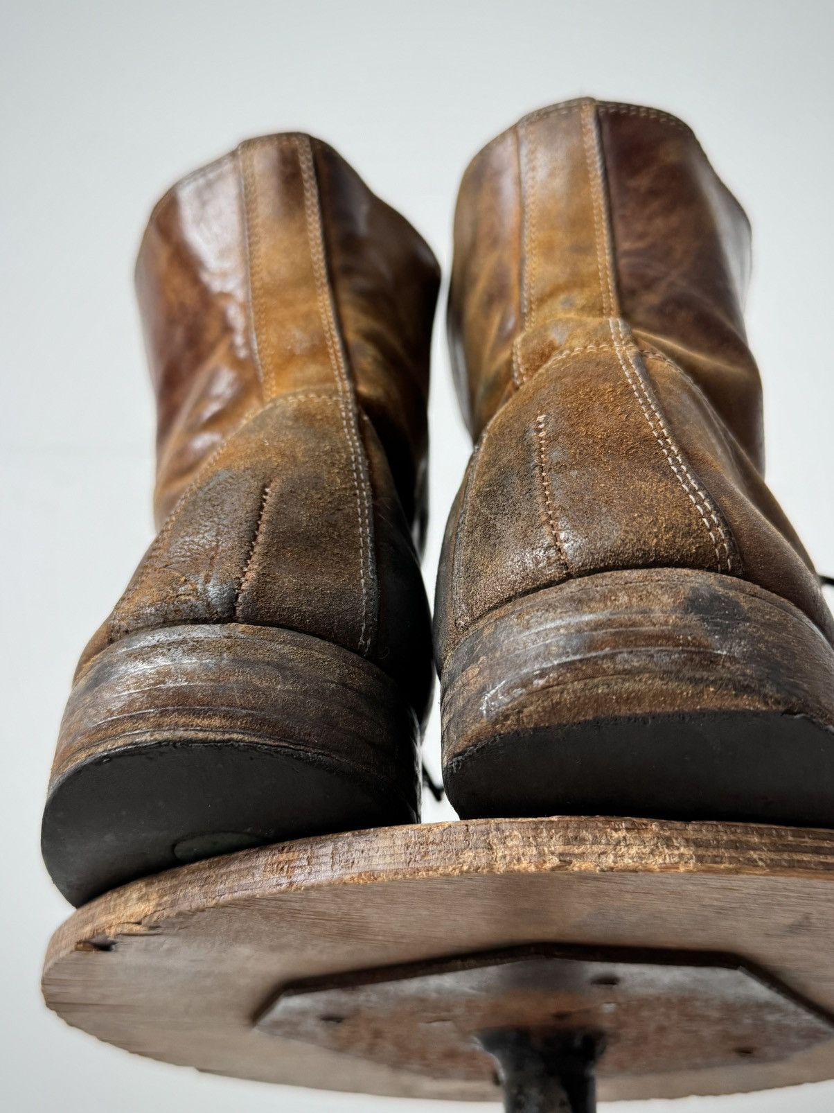 Guidi Guidi '795' Horse Ankle Brown Leather Boots Size US 9 / EU 42 - 6 Thumbnail