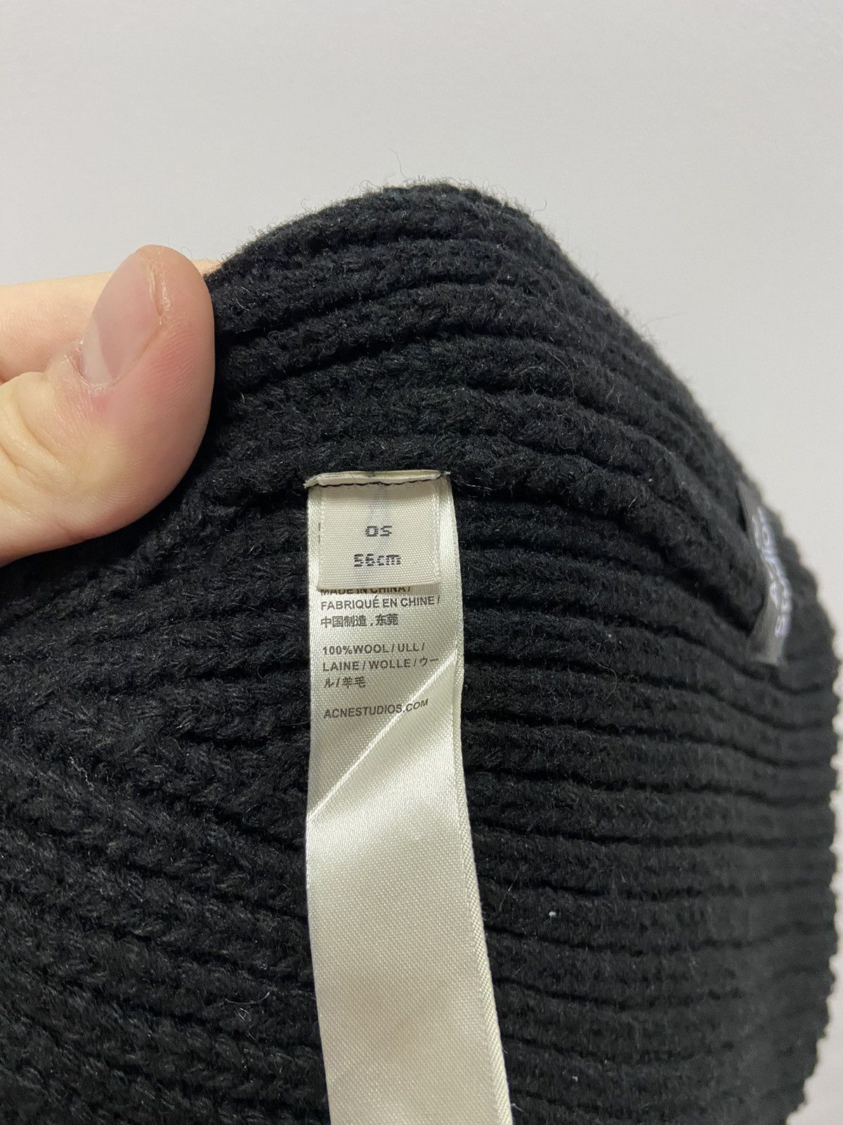 Acne Studios Acne Studios Hat Knitted Vintage Box Logo Face Wool Size ONE SIZE - 6 Thumbnail