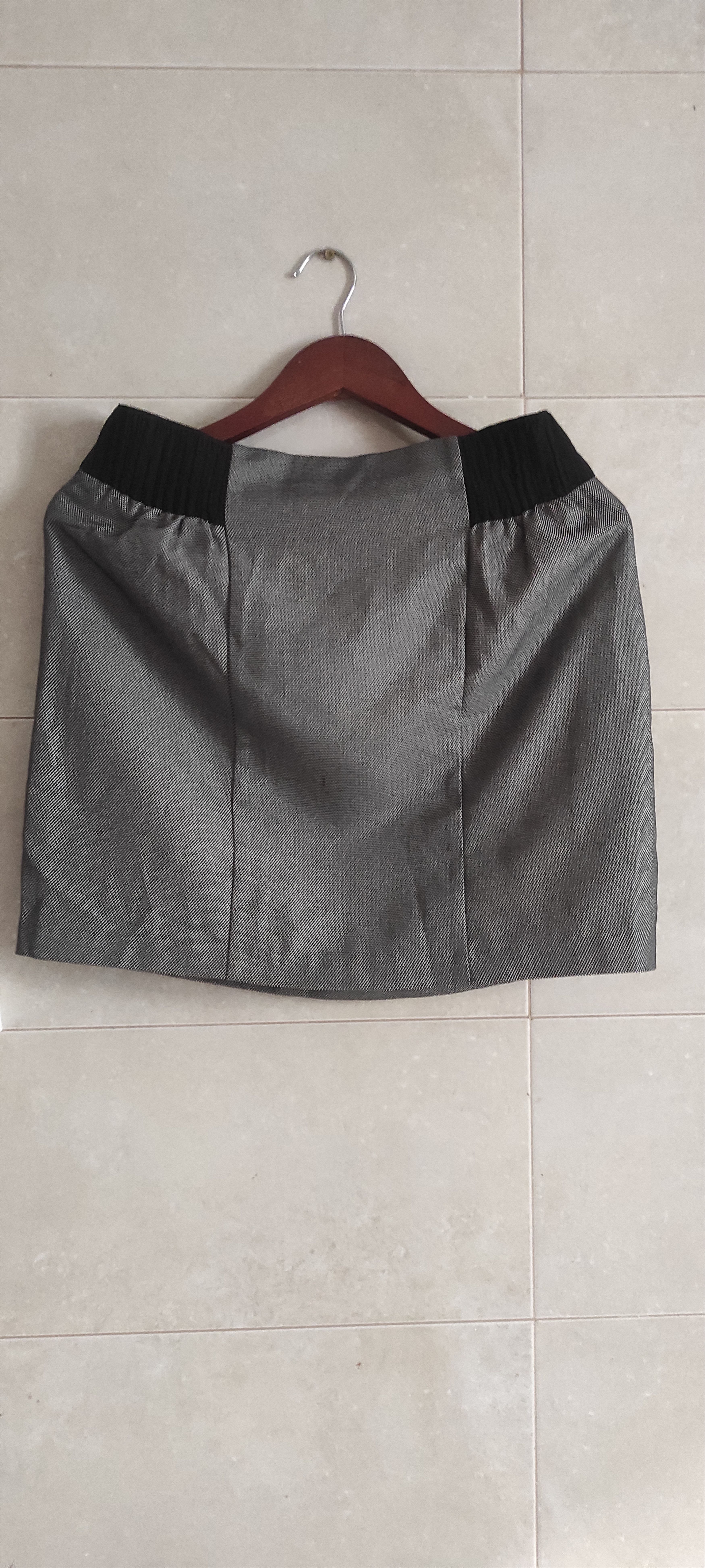 Other Vintage NAF NAF Pencil Skirt Women Mini Skirt Black Grey Size 27" / US 4 / IT 40 - 3 Thumbnail