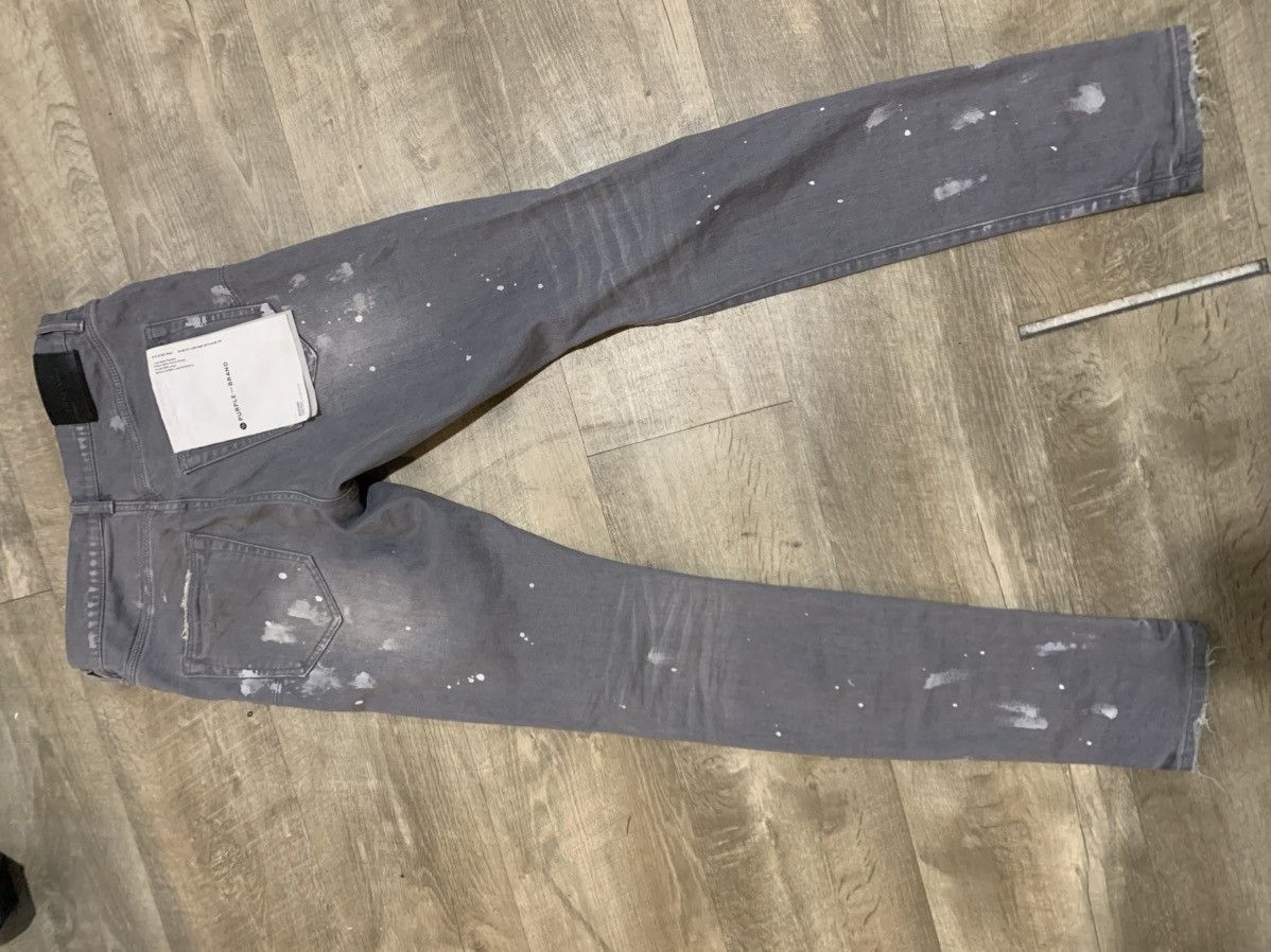 Purple Brand Purple Brand Jeans (Gray+paint splashes) Size US 28 / EU 44 - 4 Thumbnail