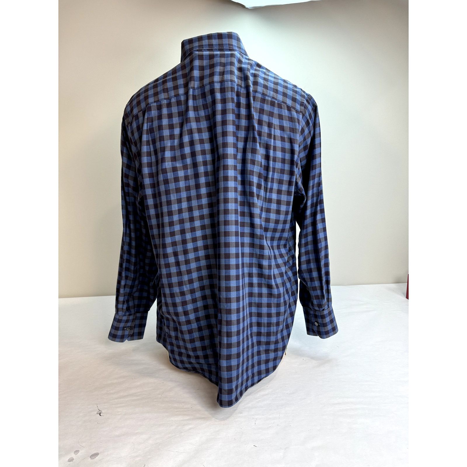 Other MSL Men's Checkered Button Down Shirt Blue 100% Cotton XL Size US XL / EU 56 / 4 - 2 Thumbnail