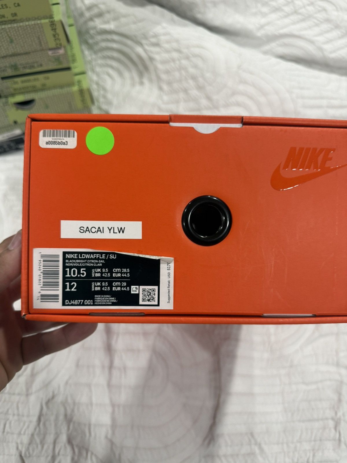 Nike × Sacai × Undercover Nike waffle sacai size 10.5 black/yellow/white Size US 10.5 / EU 43-44 - 8 Thumbnail