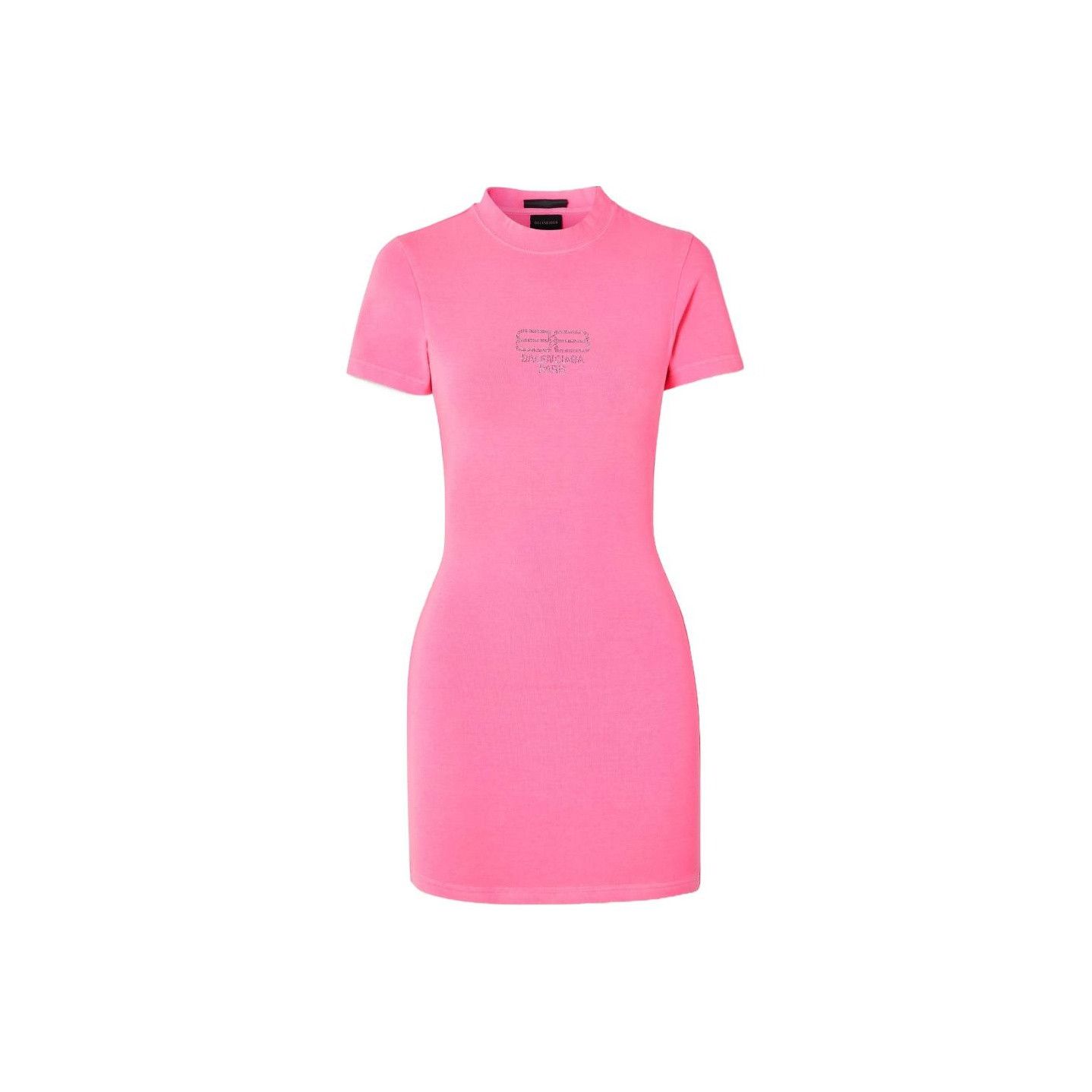 Balenciaga Balenciaga Rhinestone Logo Mini Dress Size XS Size XS / US 0-2 / IT 36-38 - 1 Thumbnail